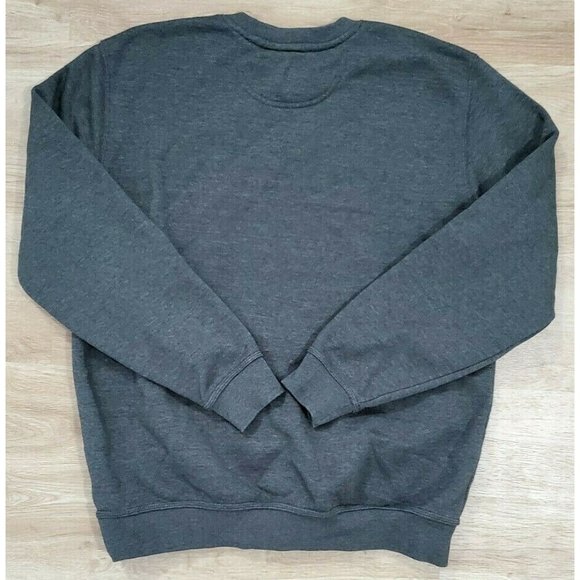 Carhartt Mens K124 Gray Fleece Sweatshirt Large - Picture 2 of 3